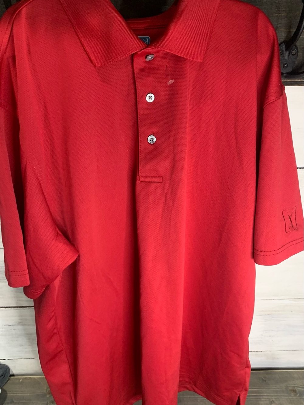 PGA Tour Red Men's Polo Shirt